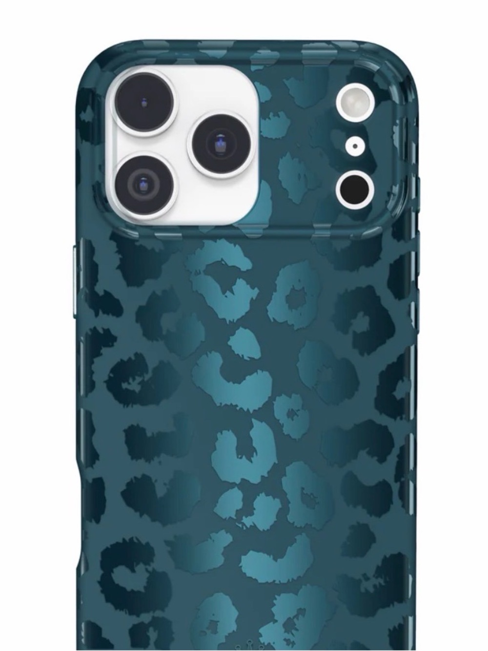 Velvet Caviar Blue Leopard Print Phone Case with Ring Holder